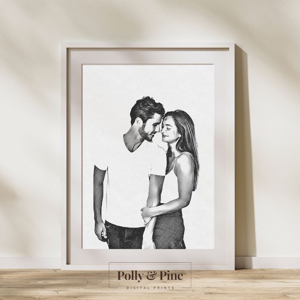 Custom Sketch Portrait (DIGITAL FILE ONLY)